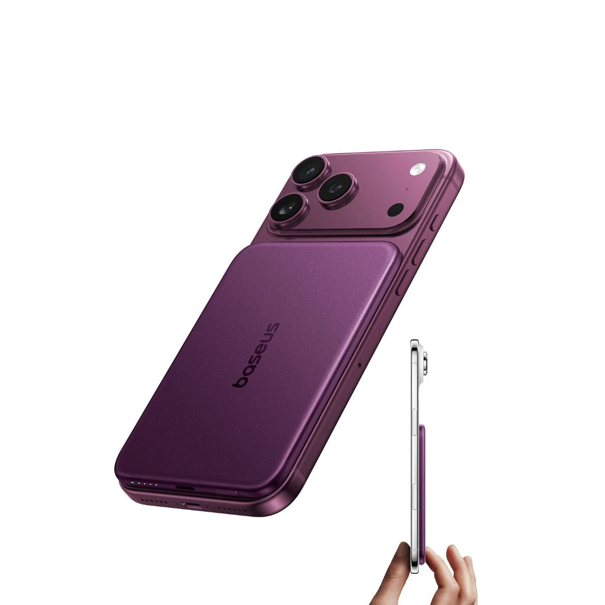 Портативный внешний аккумулятор Baseus PicoGo Air AM71 CCC 5000mAh 22.5W Dark Cherry — 4
