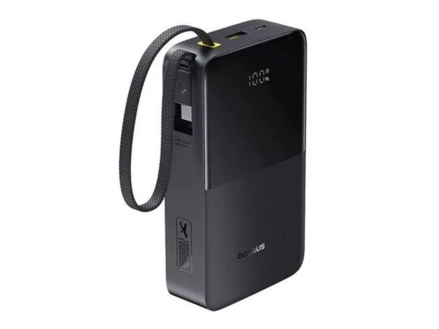 Портативный внешний аккумулятор Baseus FC51 Bipow 2 Pro CCC 10000mAh 22.5W Cable Black