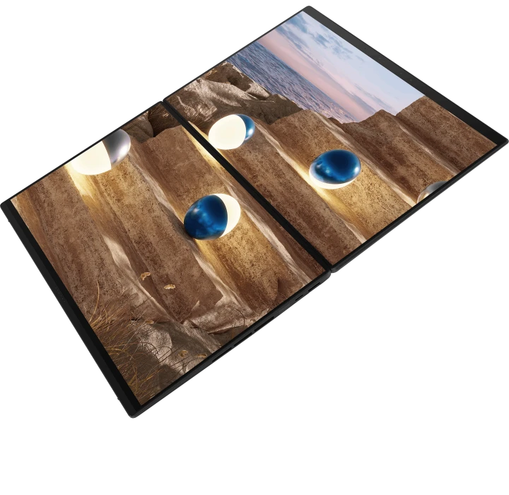 Ноутбук ASUS Zenbook DUO UX8407AA-SN153W 3K 144Hz Core Ultra X9 388H 1TB Win 11 Home, Intel Core Ultra X9 388H, 32 ГБ, 1024 ГБ, 14" — 3