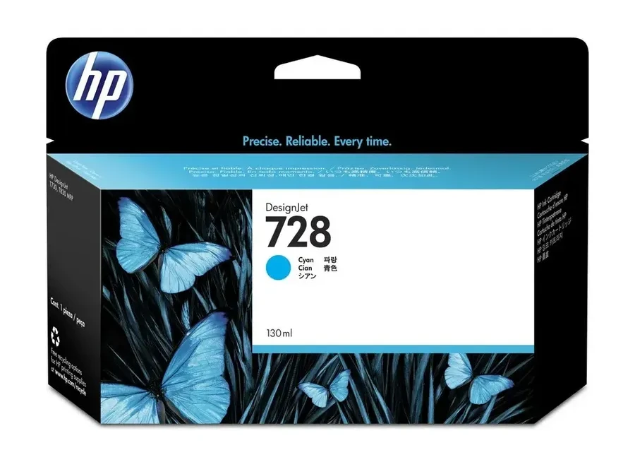 Картридж HP 728 Cyan 130ml DesignJet для HP DesignJet Z6100