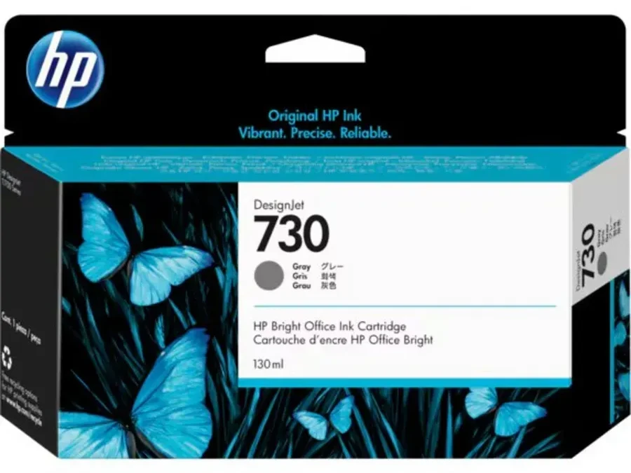 Картридж струйный HP P2V66A 730 серый, 130 ml