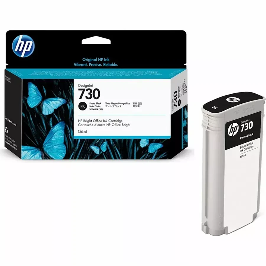 Картридж струйный HP P2V67A 730 черный фото, 130 ml — 3