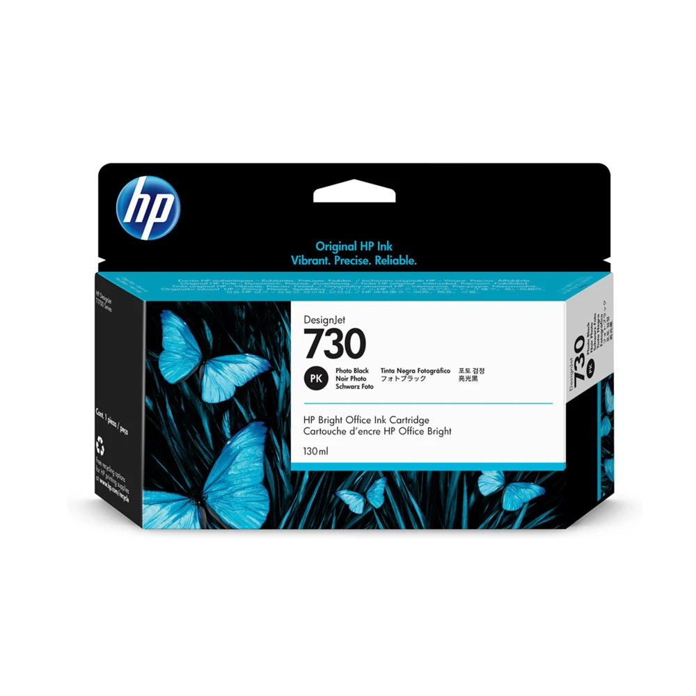 Картридж струйный HP P2V67A 730 черный фото, 130 ml — 4
