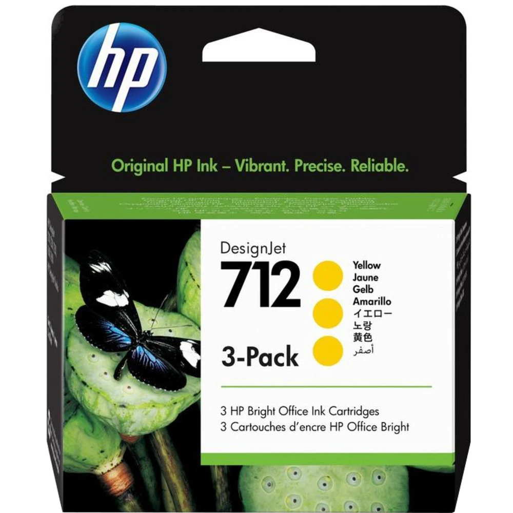 Картриджи струйные HP 712 желтые, 3 шт, 29 ml — 3