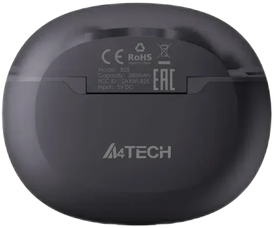 Наушники TWS A4tech 2Drumtek B25, Ash Grey, BT 5.2 — 2