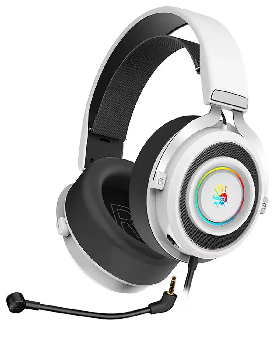 Игровые наушники Bloody G535, Black+Silver, USB