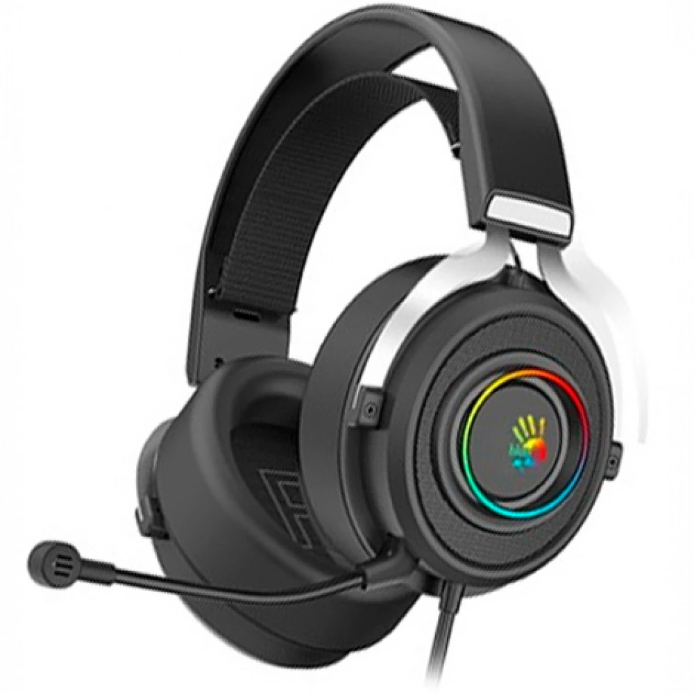 Игровые наушники Bloody G535, Black+Silver, USB — 2