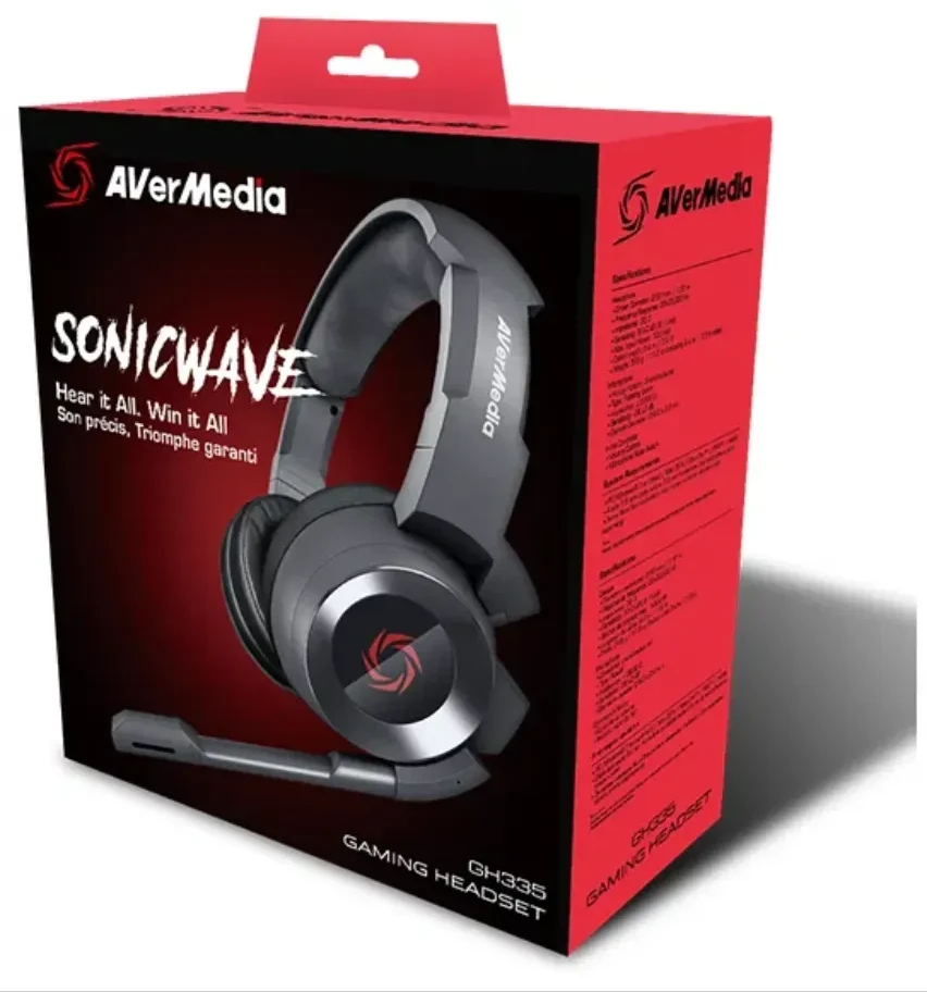 Игровые наушники AverMedia SonicWave GH335, Black — 2