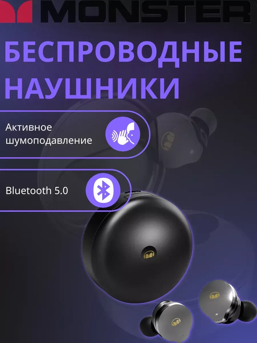 Наушники MONSTER Inspiration 700 ANC, чёрные