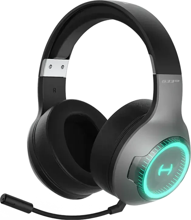 Наушники Edifier G33BT, Bluetooth, RGB, серые
