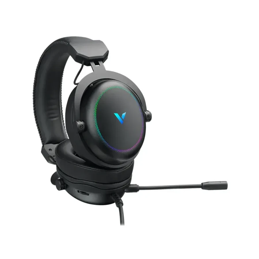 Garnitura Rapoo VH300S, Игровая, USB, RGB LED, чёрный — 3