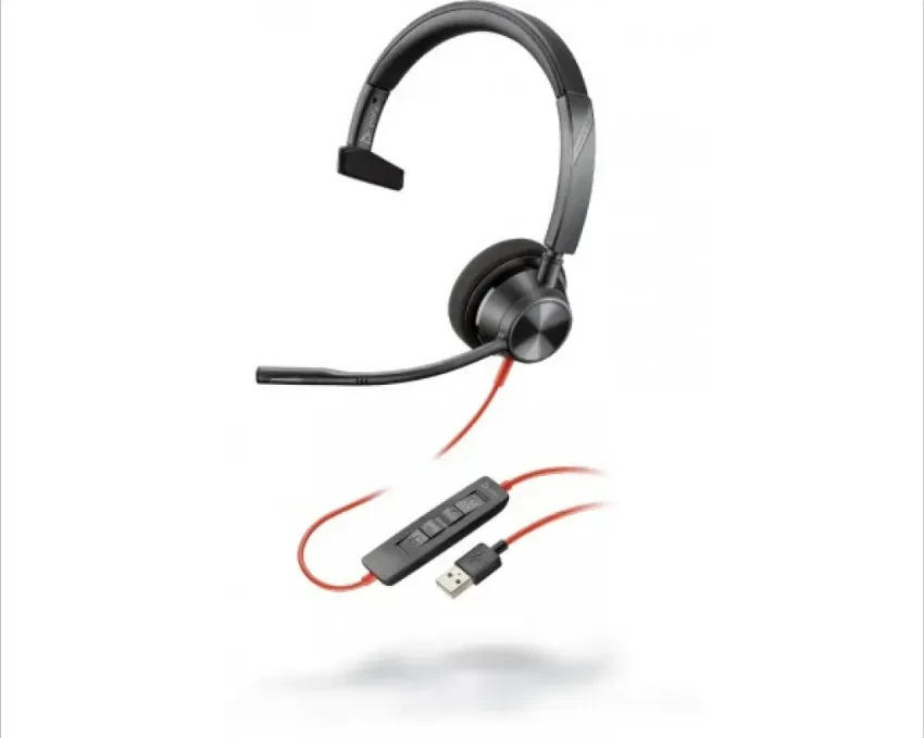 Гарнитура Poly Blackwire 3310 Microsoft Teams, USB-C, monofon — 2