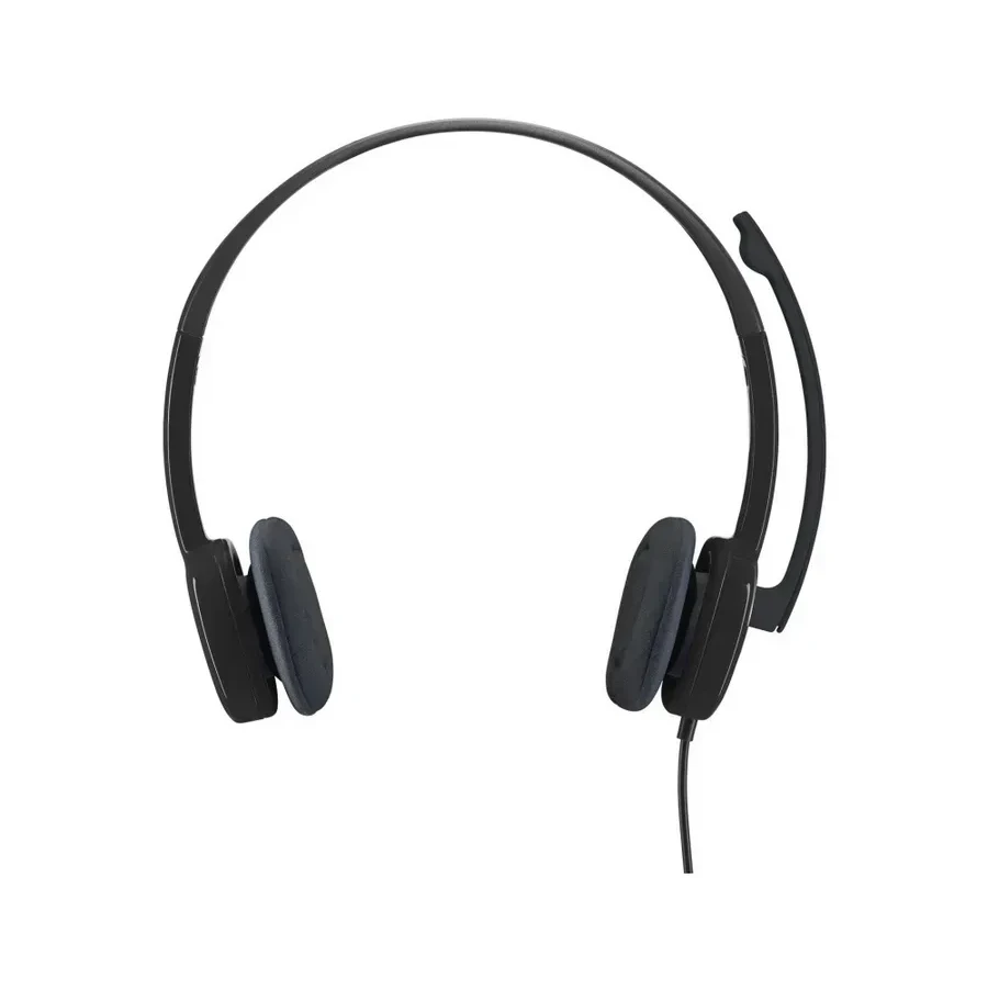 Гарнитура Logitech H151, 3,5мм, чёрная, проводная — 2