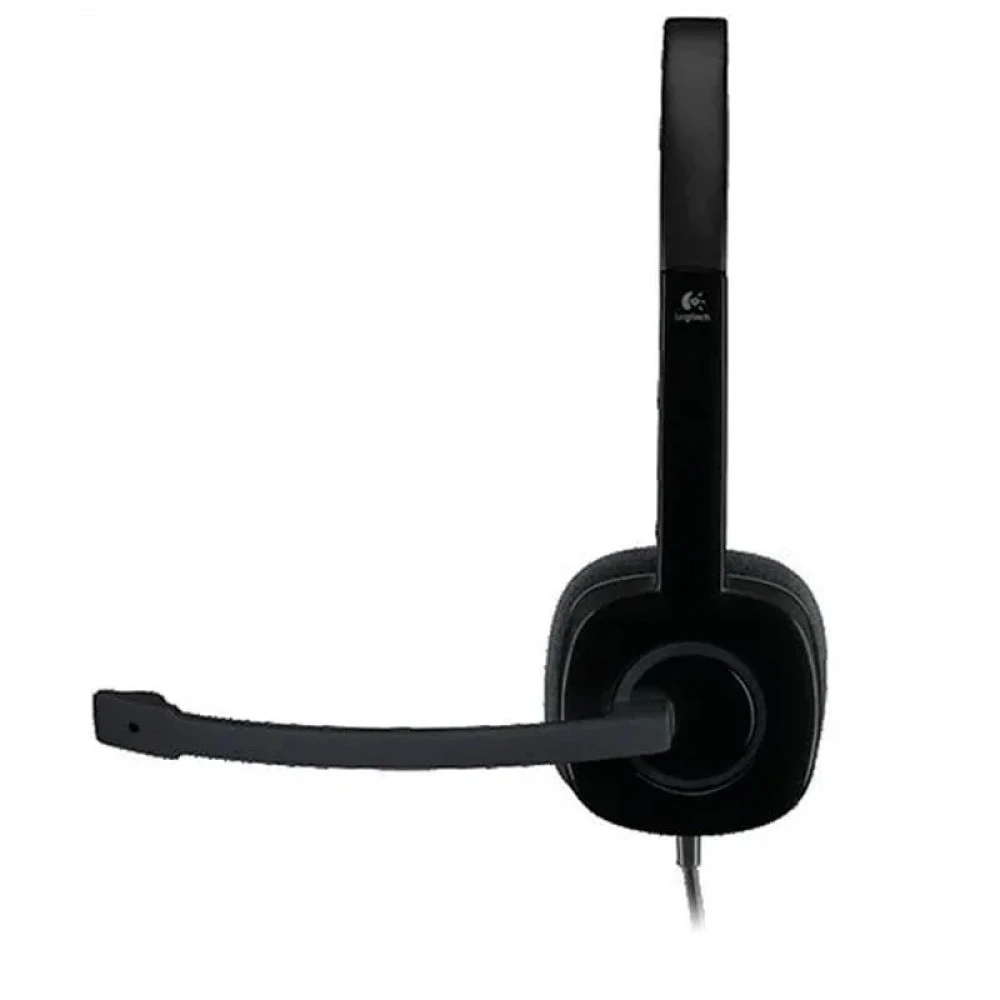 Гарнитура Logitech H151, 3,5мм, чёрная, проводная — 5