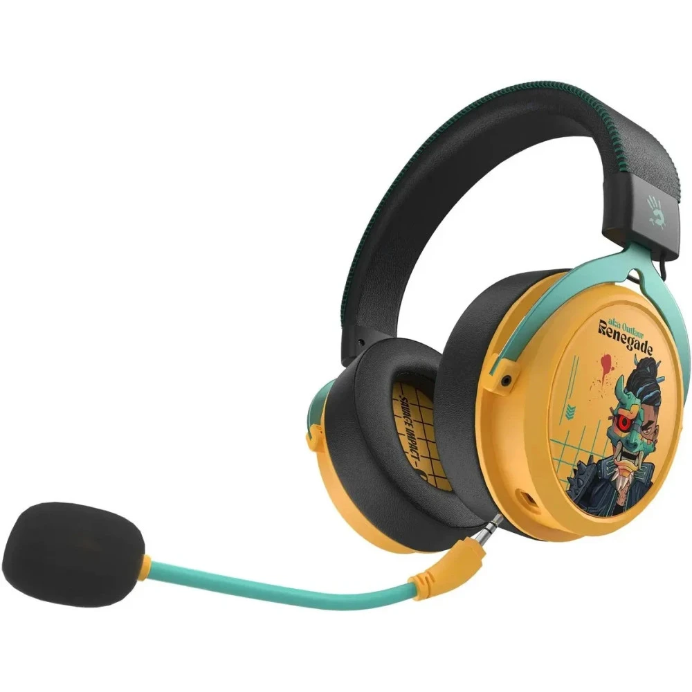Беспроводные игровые naushniki Bloody MR595 Renegade Yellow — 2
