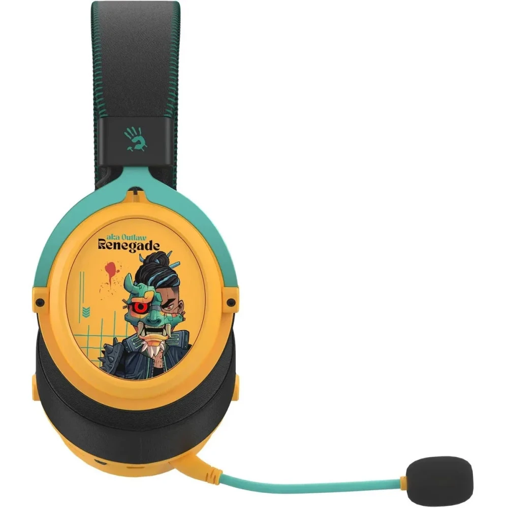Беспроводные игровые naushniki Bloody MR595 Renegade Yellow — 5