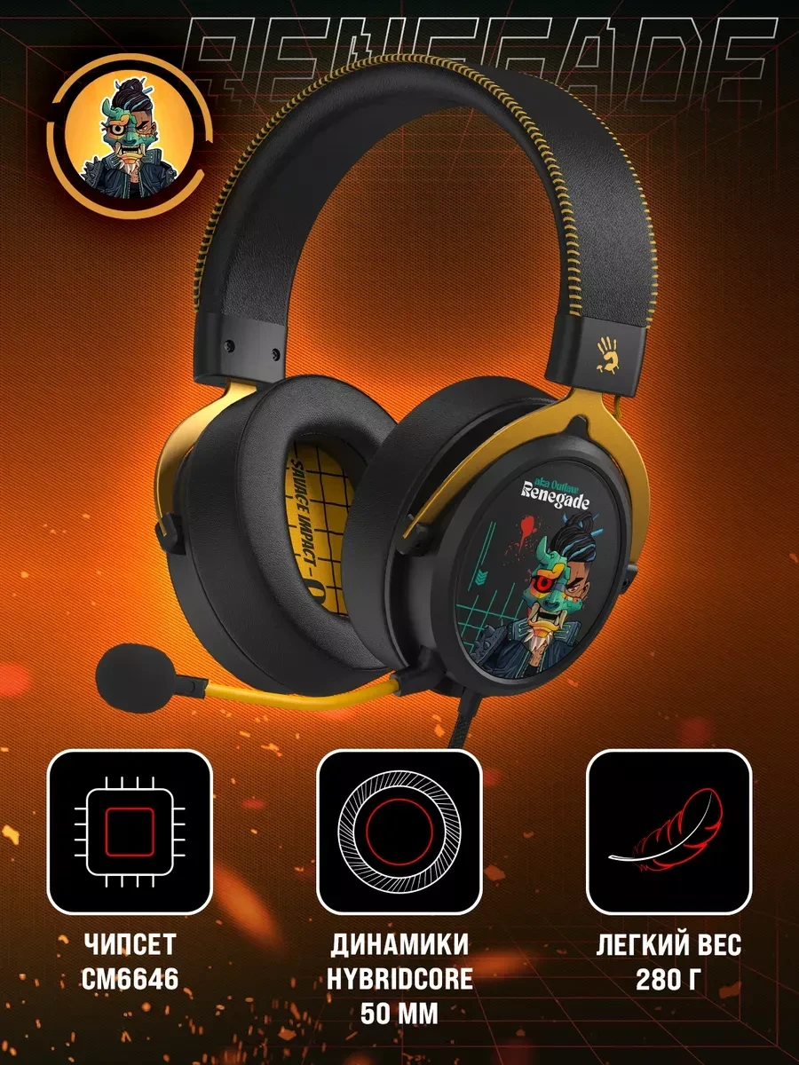 Игровые naushniki Bloody M595 Renegade Black Midnight — 2