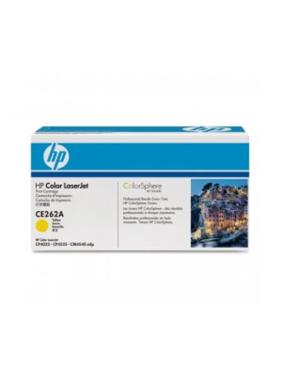 Картридж лазерный HP CE262A, желтый, 11000 стр.