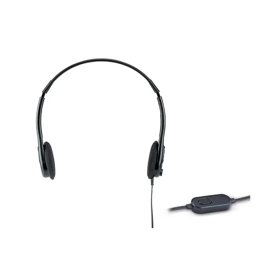 Гарнитура Genius HS-200C, проводная, 3.5мм, чёрная — 2