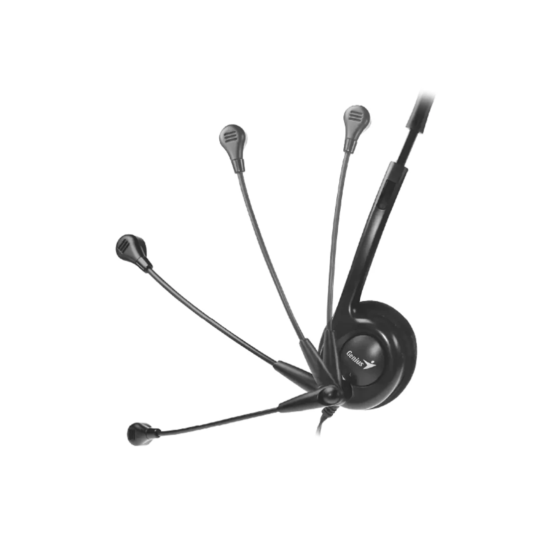 Гарнитура Genius HS-200C, проводная, 3.5мм, чёрная — 5