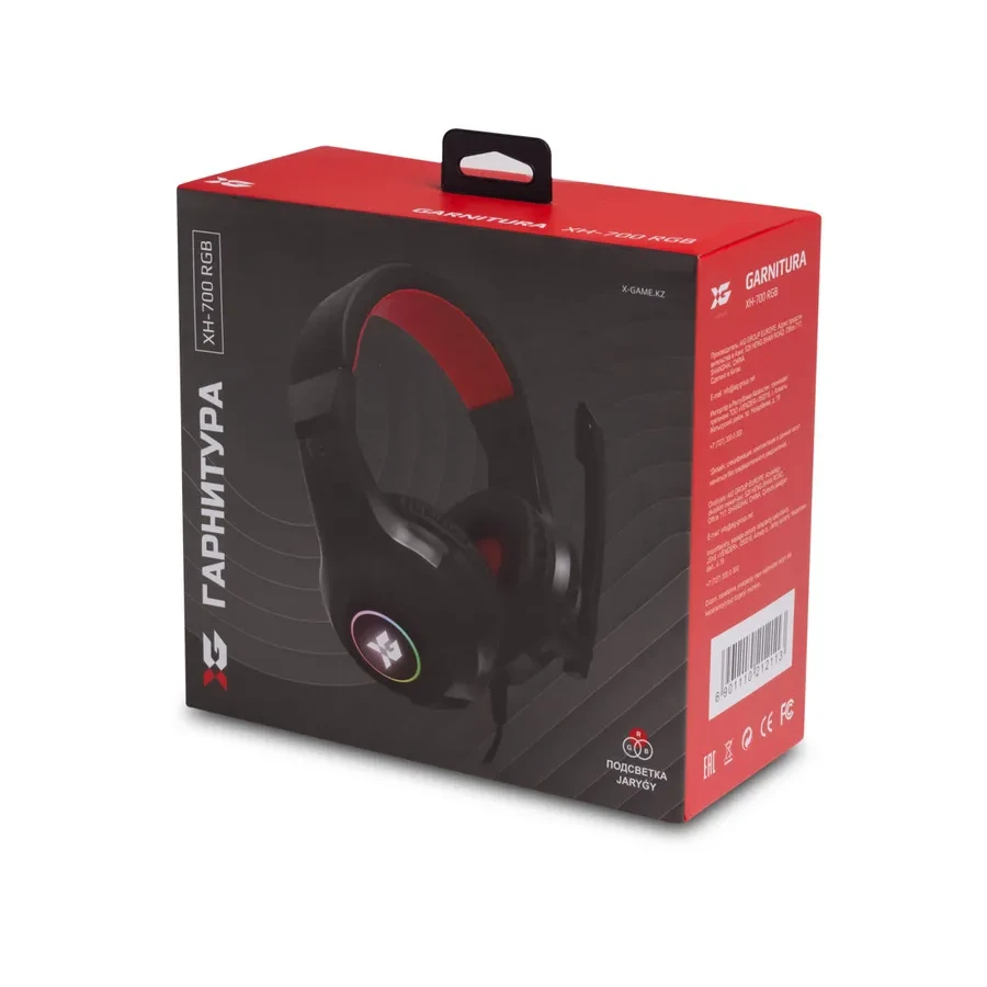 Гарнитура XG XH-700RGB, 40мм микрофон RGB — 3