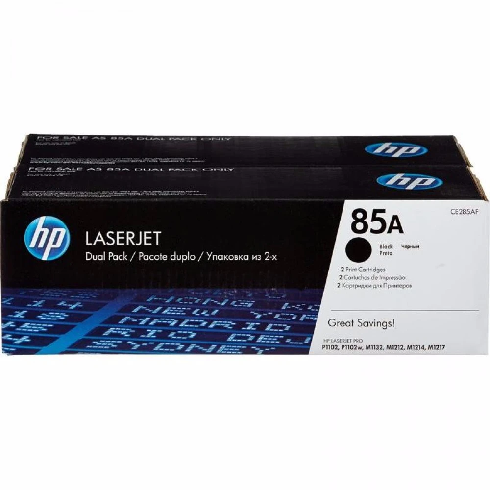 Картридж лазерный HP CE285AF, черный, 2x1600 стр. — 2
