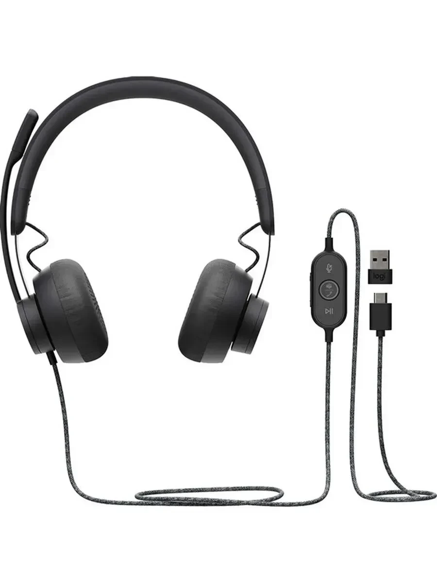 Гарнитура Logitech Zone Wired Teams, проводная — 3