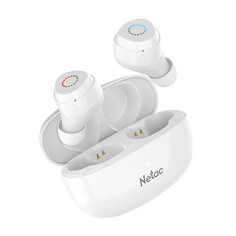 Наушники Netac True LK55, Bluetooth 5.3, белые — 5
