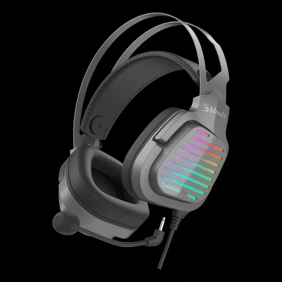 Наушники Bloody G560, игровые, серый — 4