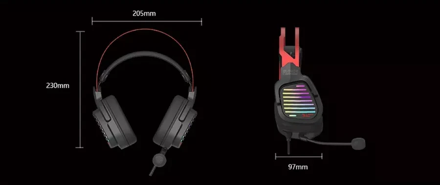 Наушники Bloody G560, игровые, серый — 5