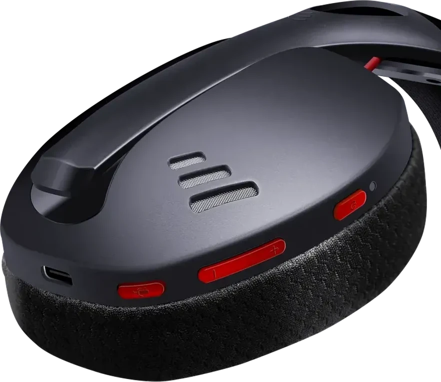 Наушники-гарнитура игровые беспроводные Redragon Ire Pro белый+синий — 2