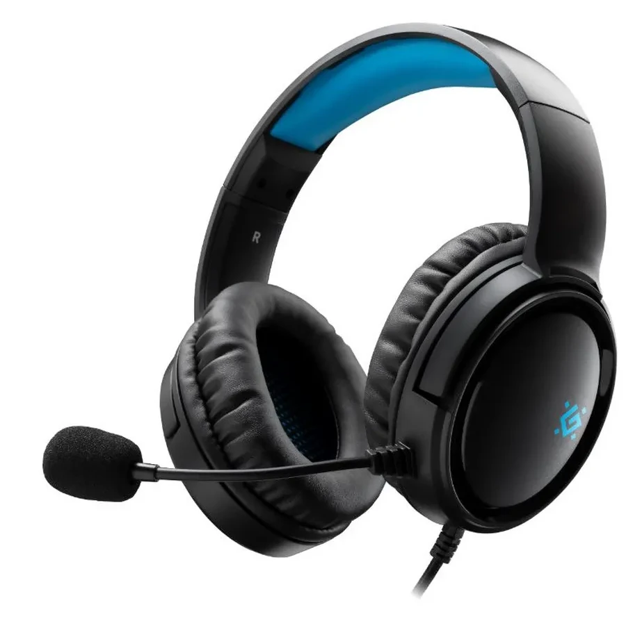 Наушники-гарнитура игровые Defender Abyss черный — 5