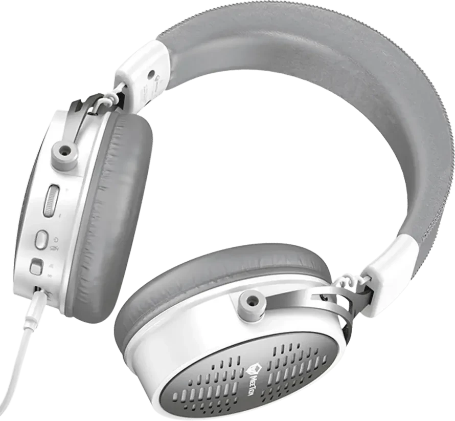 Гарнитура Meetion BTH013 White, Wireless, 20~20,000Hz, 118±3dB, 50mm Drivers, 2.4G/BT5.3, 1200mAh — 3