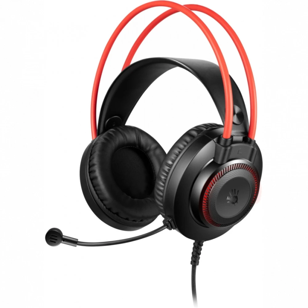 Гарнитура A4Tech Bloody G200S, 20Hz-20kHz, 16 Om, 100dB, mic 100Hz-10kHz, -44 dB, 2m, USB, Black-Red — 3