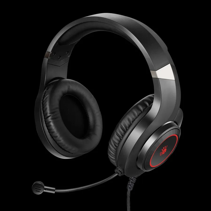 Гарнитура A4Tech Bloody G220S, 20Hz-20kHz, 16 Om, 100dB, mic 100Hz-10kHz, -44 dB, 2m, USB, Black — 4