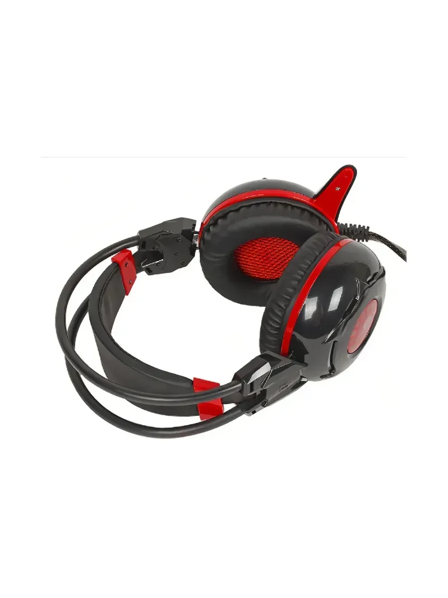 Гарнитура A4Tech Bloody G300, 20Hz-20kHz, 32 Om, 100dB, mic 50Hz-16kHz, -58 dB, 1.8m,LED,Black-Red — 4