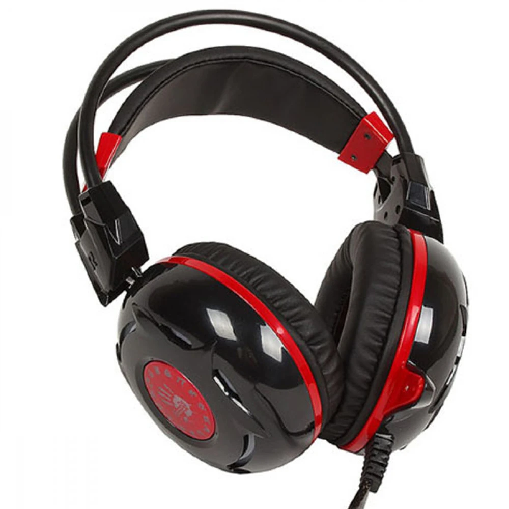 Гарнитура A4Tech Bloody G300, 20Hz-20kHz, 32 Om, 100dB, mic 50Hz-16kHz, -58 dB, 1.8m,LED,Black-Red — 5