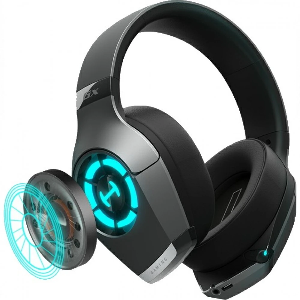 Гарнитура Edifier GX, 20Hz-40kHz, 32 Om, 97dB, 2m, RGB, Black-Grey — 4