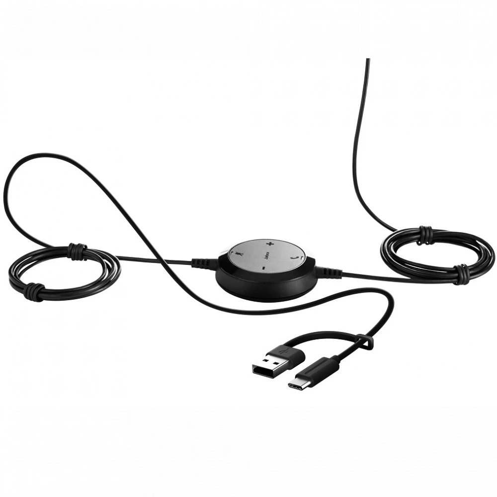 Гарнитура Jabra Evolve 20 SE MS Stereo, USB-C/A, 150Hz-7kHz, 32 Ом, 93.6 dB, mic -44, 2.1 m, Black — 5