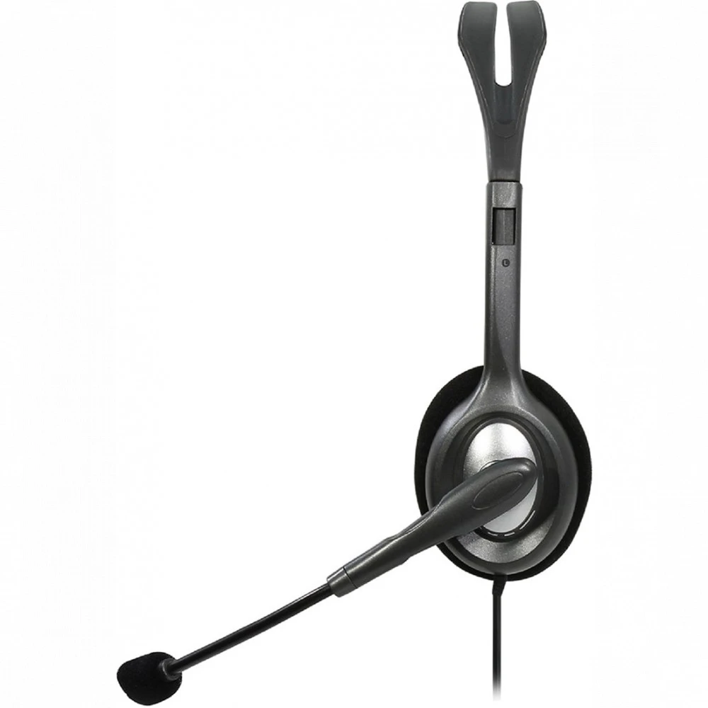 Гарнитура Logitech H111, 20Hz-20kHz, 32 Ом, 100dB, mic 100Hz-16kHz, 2.35m, Grey — 5