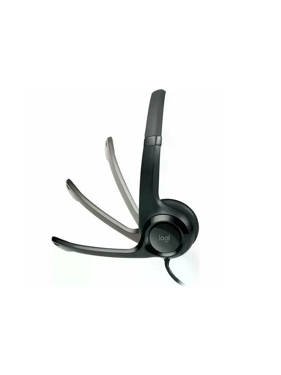 Гарнитура Logitech H390, 20Hz-20kHz, 32 Ом, 94dB, mic 100Hz-10kHz, 2.33m, USB — 3
