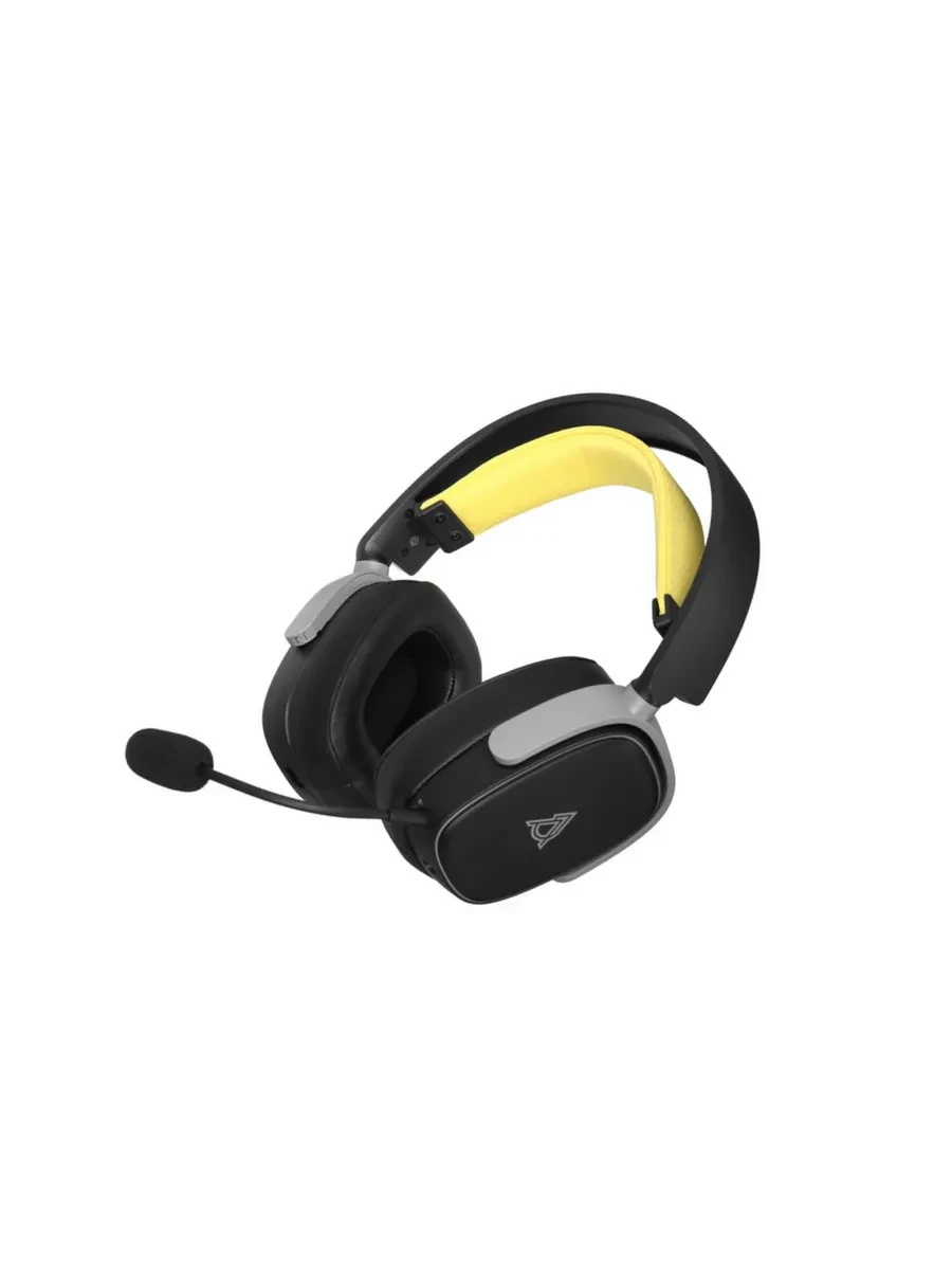 Bluetooth гарнитура Ajazz AHM09 Max, 20Hz-20kHz, 111dB, BT5.4, 2.4G, 1.2m, Black-Grey-Yellow — 4