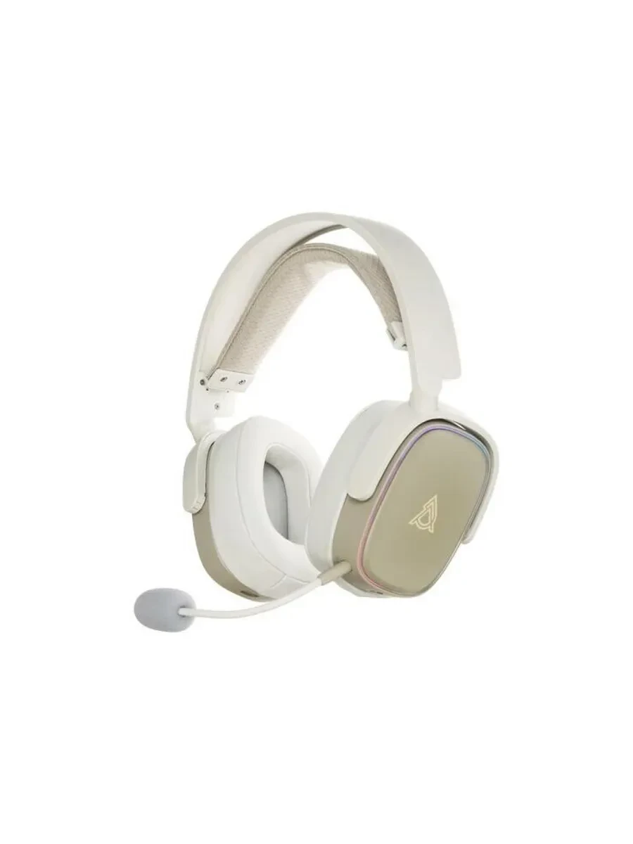 Bluetooth гарнитура Ajazz AHM09 Max, 20Hz-20kHz, 111dB, BT5.4, 2.4G, 1.2m, Grey-White — 2