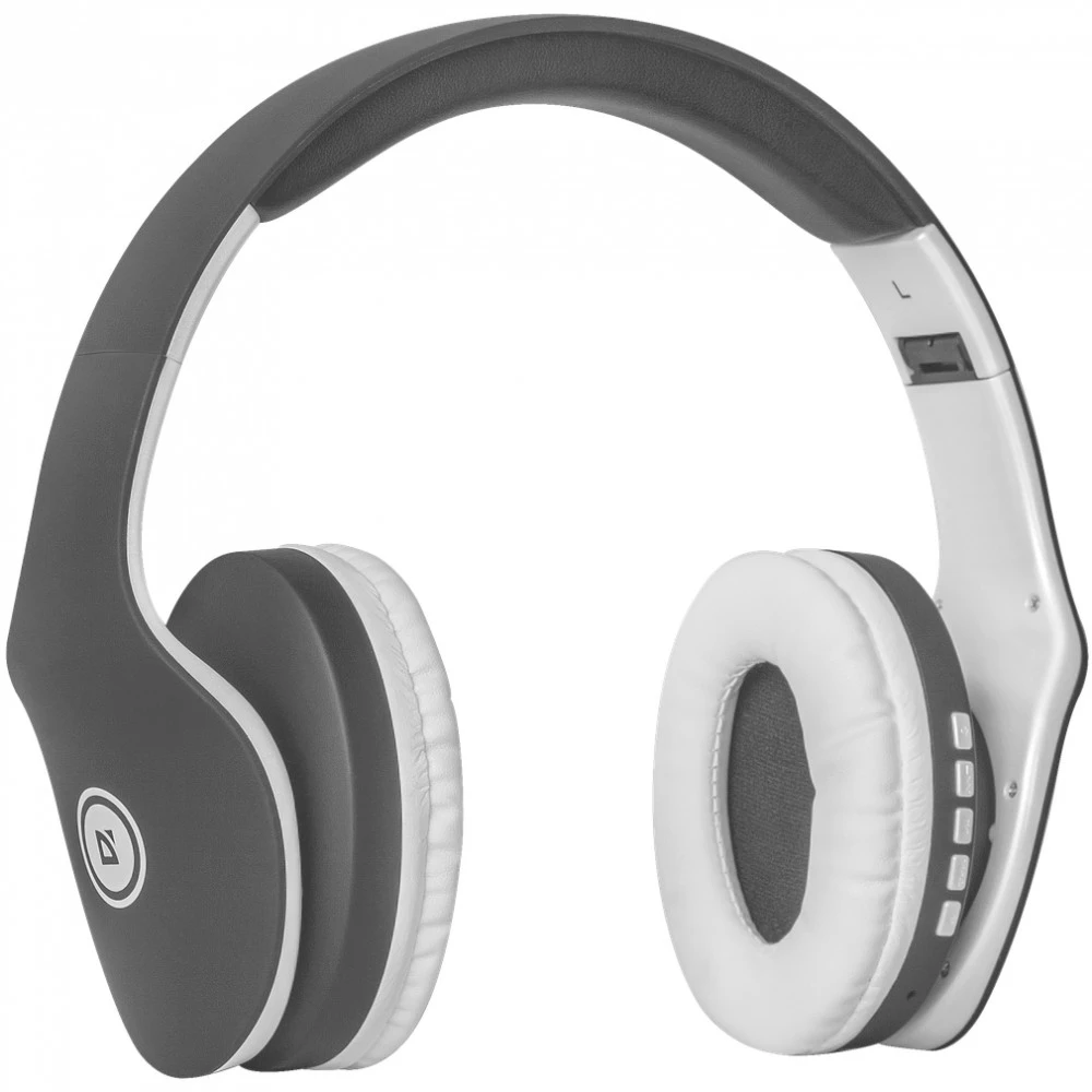 Bluetooth гарнитура Defender FreeMotion B525,20Hz-20kHz,94dB,MicroSD,FM,BT5.0+ EDR,0.7m,Silver-White — 2