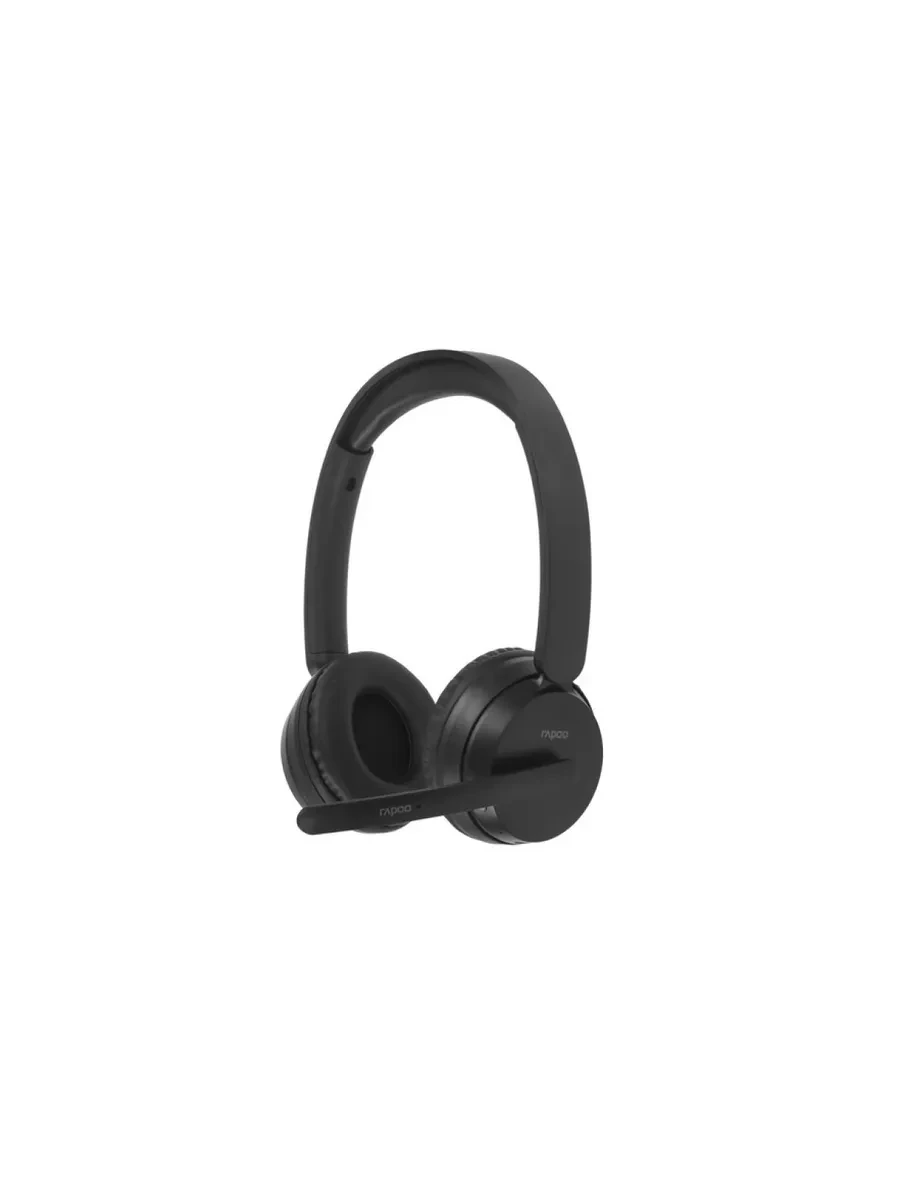 Bluetooth гарнитура Rapoo H200, 20Hz-20kHz, 32 Om, 100dB, mic -42, BT5.3, 2.4GHz, Black — 2
