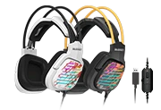 Гарнитура A4Tech Bloody G565, 20Hz-20kHz, 16 Om, 105dB, mic 100Hz-10kHz, -42 dB, 2m, USB, USB, White