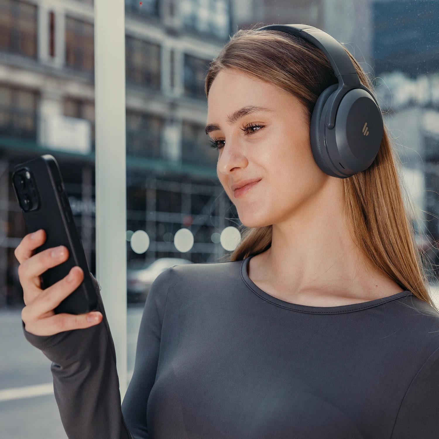 Bluetooth гарнитура Edifier WH700NB Pro, 20Hz-20kHz, 91dB, BT5.4, 1.3m, Gray — 2