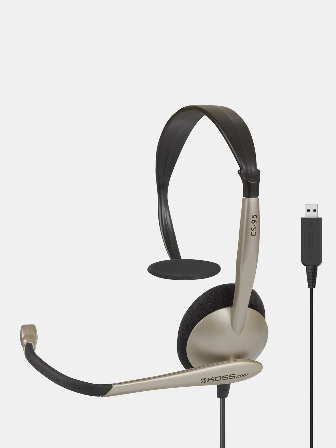 Гарнитура KOSS CS95-USB, Black-Gold