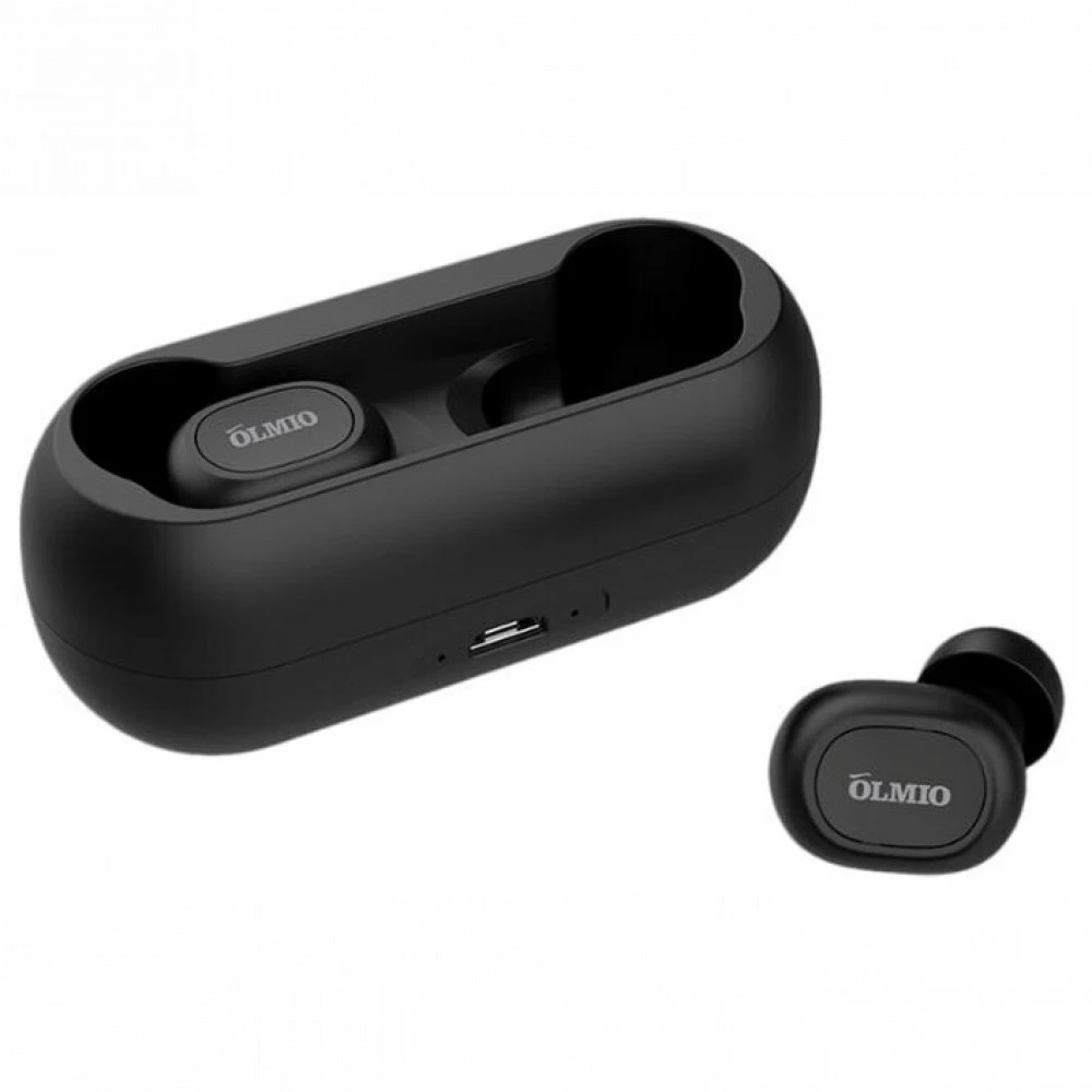 Bluetooth гарнитура OLMIO TWE-02, Black