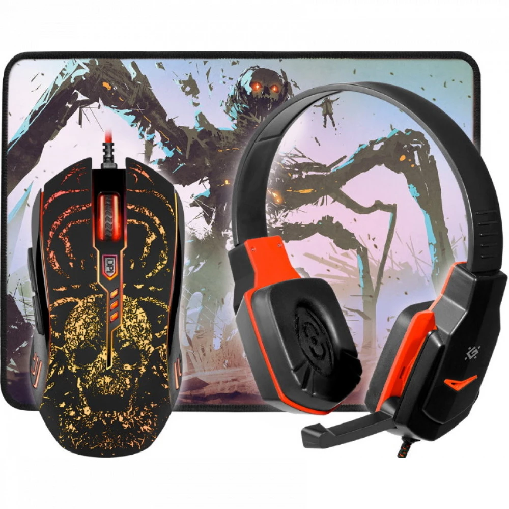 Игровой набор Defender Nemesida MHP-128 (мышь+коврик+гарнитура)